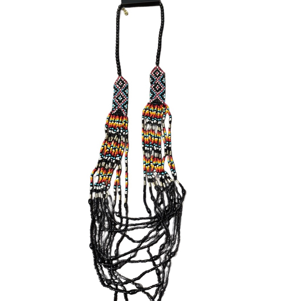 nOir Jewelry Colorful Beaded Necklace